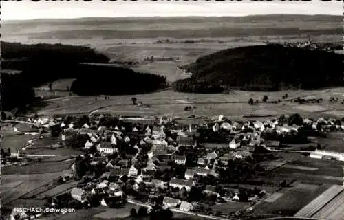 Ak Fischach in Schwaben, Fliegeraufnahme