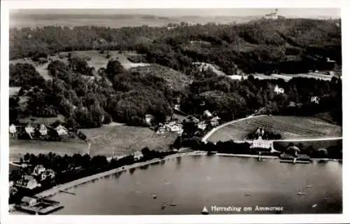 Ak Herrsching am Ammersee, Fliegeraufnahme