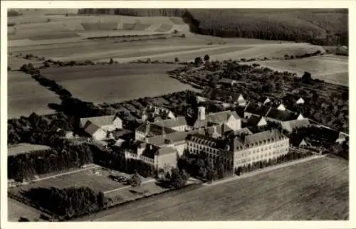 Ak Bad Saulgau in Oberschwaben, Institut Kloaster Sießen, Fliegeraufnahme