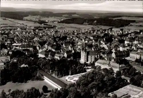 Ak Donaueschingen im Schwarzwald, Fliegeraufnahme