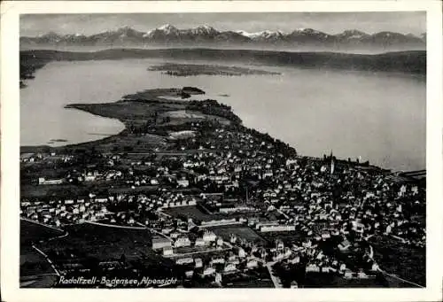 Ak Radolfzell am Bodensee, Fliegeraufnahme