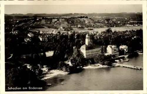 Ak Bad Schachen Lindau am Bodensee Schwaben, Fliegeraufnahme