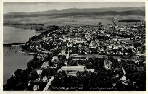 Ak Radolfzell am Bodensee, Fliegeraufnahme