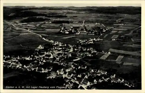 Ak Stetten am kalten Markt, Lager Heuberg, Fliegeraufnahme