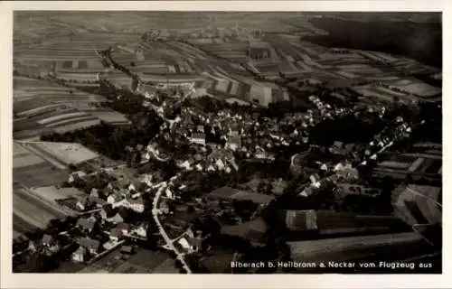 Ak Biberach Heilbronn am Neckar, Fliegeraufnahme