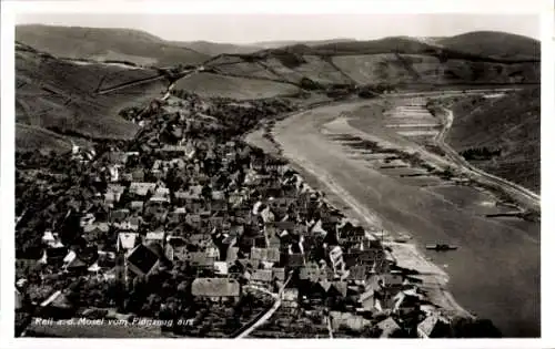 Ak Reil an der Mosel, Fliegeraufnahme