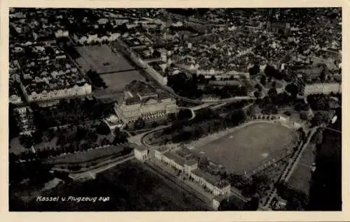 Ak Kassel in Hessen, Fliegeraufnahme