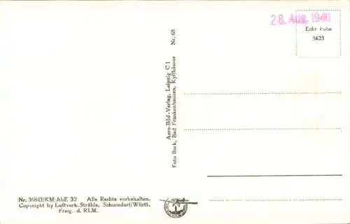 Ak Steinthaleben Kyffhäuserland in Thüringen, Kyffhäuser-Denkmal, Fliegeraufnahme