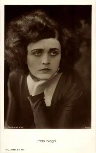 Ak Schauspielerin Pola Negri, Portrait, Autogramm