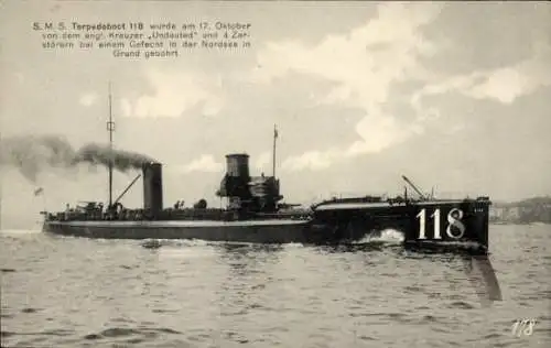 Ak S. M. S. Torpedoboot 118, Kaiserliche Marine