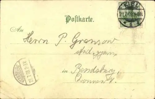 Litho Hipp Hipp Hurrah, Ruderer