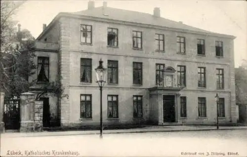 Ak Hansestadt Lübeck, Katholisches Krankenhaus