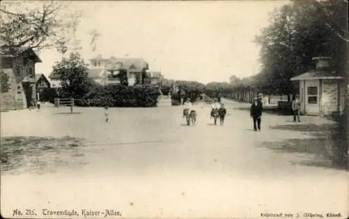 Ak Ostseebad Travemünde Lübeck, Kaiserallee