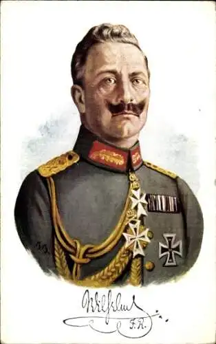 Künstler Ak Kaiser Wilhelm II., Portrait