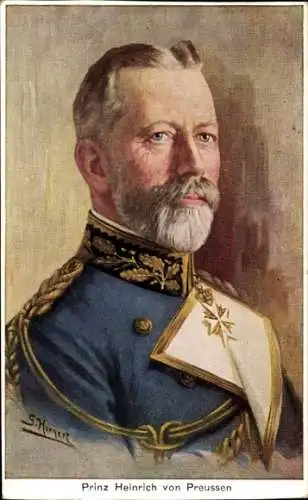 Künstler Ak Hornert, S., Großadmiral Prinz Heinrich von Preußen, Portrait, Uniform