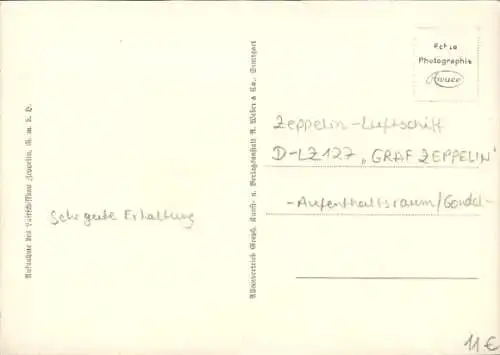 Ak Zeppelin-Luftschiff LZ-127 Graf Zeppelin, Großer Aufenthaltsraum, Innenansicht