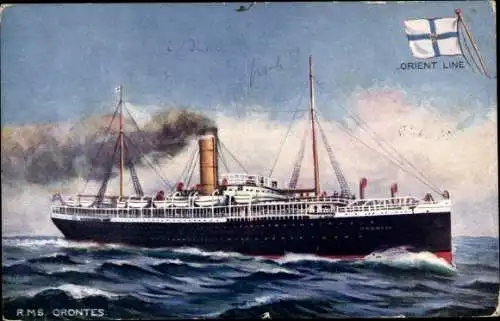 Ak Dampfer R.M.S. Orontes, Orient Line