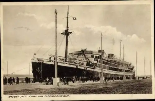 Ak IJmuiden Ymuiden Velsen Nordholland, M.S. Johan van Oldenbarnevelt