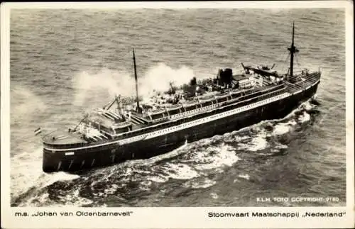 Ak Dampfer M.S. Johan van Oldenbarnevelt, Netherlands Steamship Company