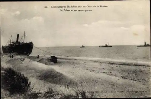 CPA Renfloument du Pobrea sur les Cotes de la Vendee, Remorquers