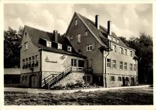 Ak Radevormwald Bergisches Land, Jugendherberge  Goethe Zitat, Foto