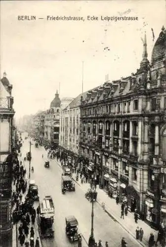 Ak Berlin Mitte, Friedrichstraße, Ecke Leipziger Straße