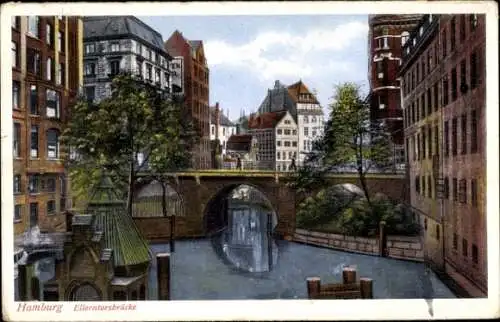 Ak Hamburg Mitte Altstadt, Ellerntorsbrücke