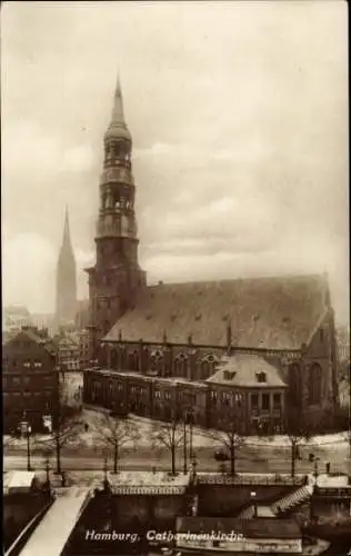 Ak Hamburg Mitte Altstadt, Katharinenkirche, Hauptkirche St. Katharinen