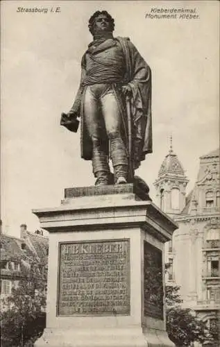 Ak Straßburg Elsass Bas Rhin, Kleberdenkmal