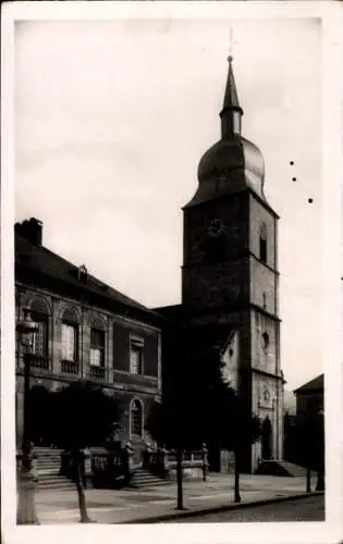 Ak Sainte Marie aux Mines Markirch Elsass Haut Rhin, Kirche Ste Madeleine, Rathaus