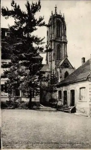 Ak Sélestat Schlettstadt Elsass Bas Rhin, Turm der Kathedrale Sainte Georges