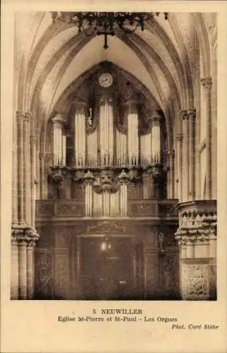 Ak Neuwiller lès Saverne Neuweiler Elsass Bas Rhin, Kirche St Pierre et St Paul, Orgel