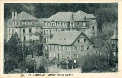 Ak Le Hohwald Elsass Bas Rhin, Grand Hotel Kuntz