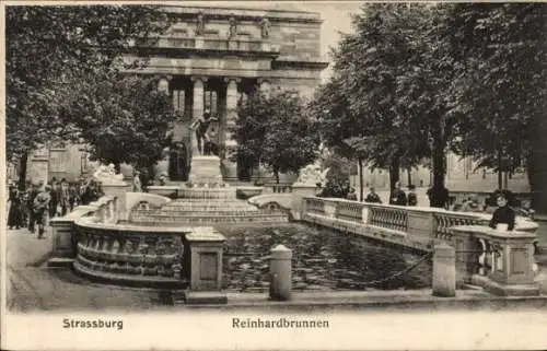 Ak Straßburg Elsass Bas Rhin,  Reinhardbrunnen