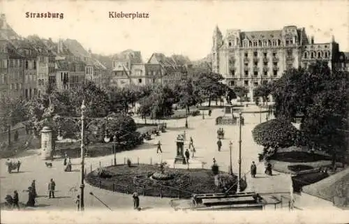 Ak Straßburg Elsass Bas Rhin,  Kleberplatz