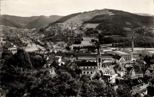 Ak Munster Münster Elsass Haut Rhin, Gesamtansicht