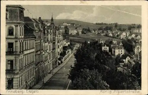 Ak Annaberg Buchholz im Erzgebirge, König-Albertstraße