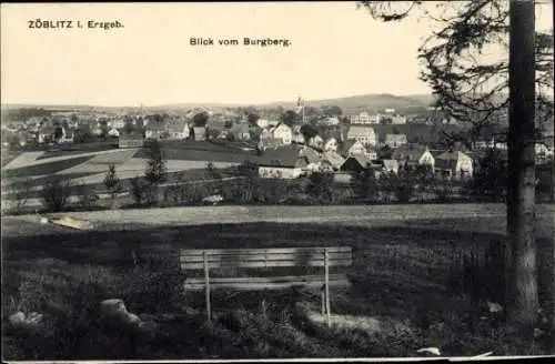 Ak Zöblitz Marienberg im Erzgebirge, Gesamtansicht