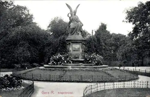 Ak Gera in Thüringen, Kriegerdenkmal