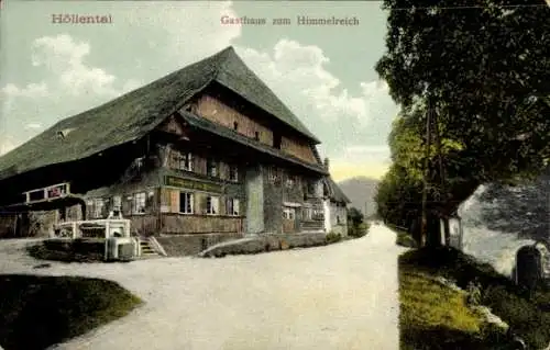 Ak Posthalde Breitnau im Schwarzwald, Höllental, Gasthaus zum Himmelreich