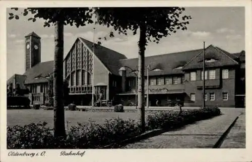 Ak Oldenburg im Großherzogtum Oldenburg, Bahnhof