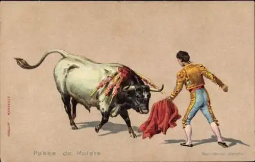 Ak Passe de Muleta, Stierkampf