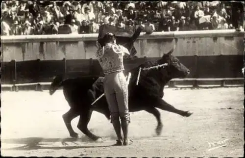 Ak Corrida de toros, Stierkampf