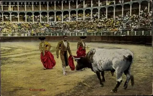 Ak Stierkampf, Arena, Torero, Stier