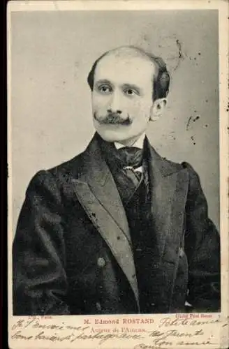 Ak Schriftsteller Edmond Rostand, Portrait, Auteur de l'Aiglon