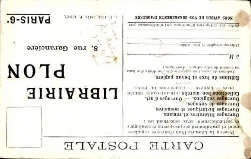 Ak Schriftsteller Joseph Créach, Auteur de Maudez le Léonard, Autogramm