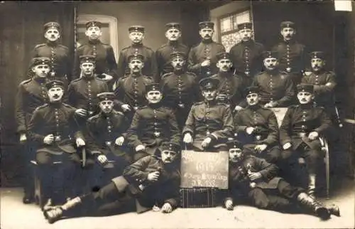 Foto Ak Zwickau in Sachsen, Deutsche Soldaten in Uniform, Kriegsjahr 1914, Rekr. Dep. I. R. 133