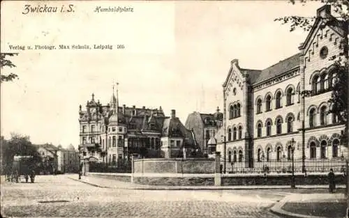 Ak Zwickau in Sachsen, Humboldtplatz