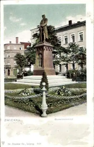 Ak Zwickau in Sachsen, Bismarckdenkmal