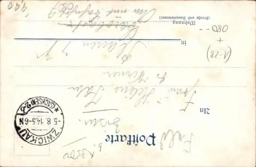 Künstler Ak Zwickau in Sachsen, Bismarcksäule auf dem Windberg